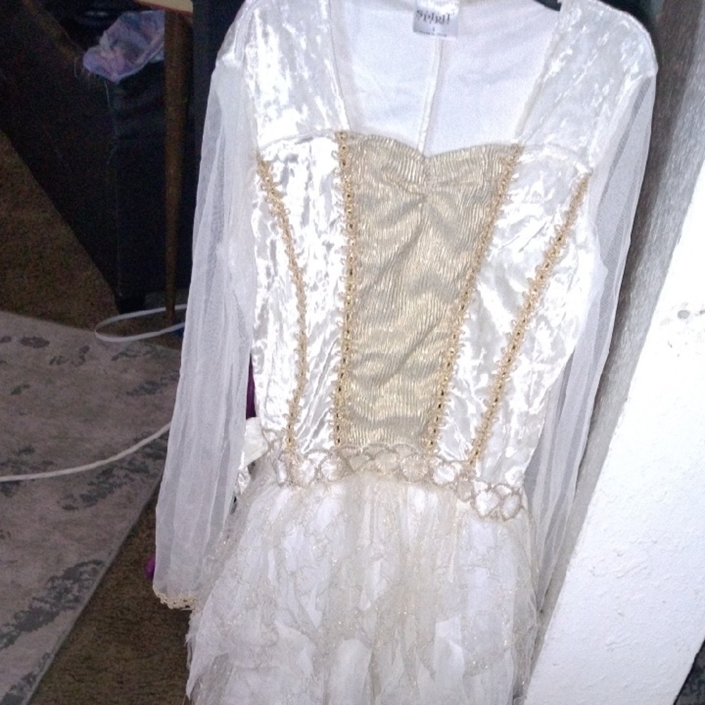 Spirit White and Gold Gown